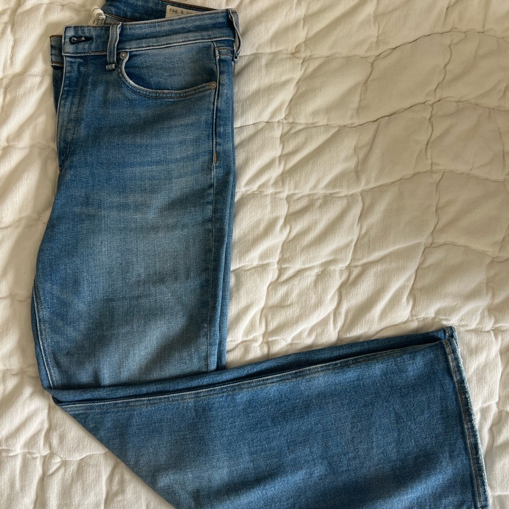 rag & bone Women's Blue Ankle Jeans